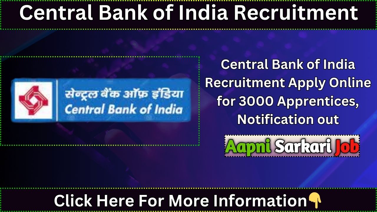 Central Bank of India Recruitment