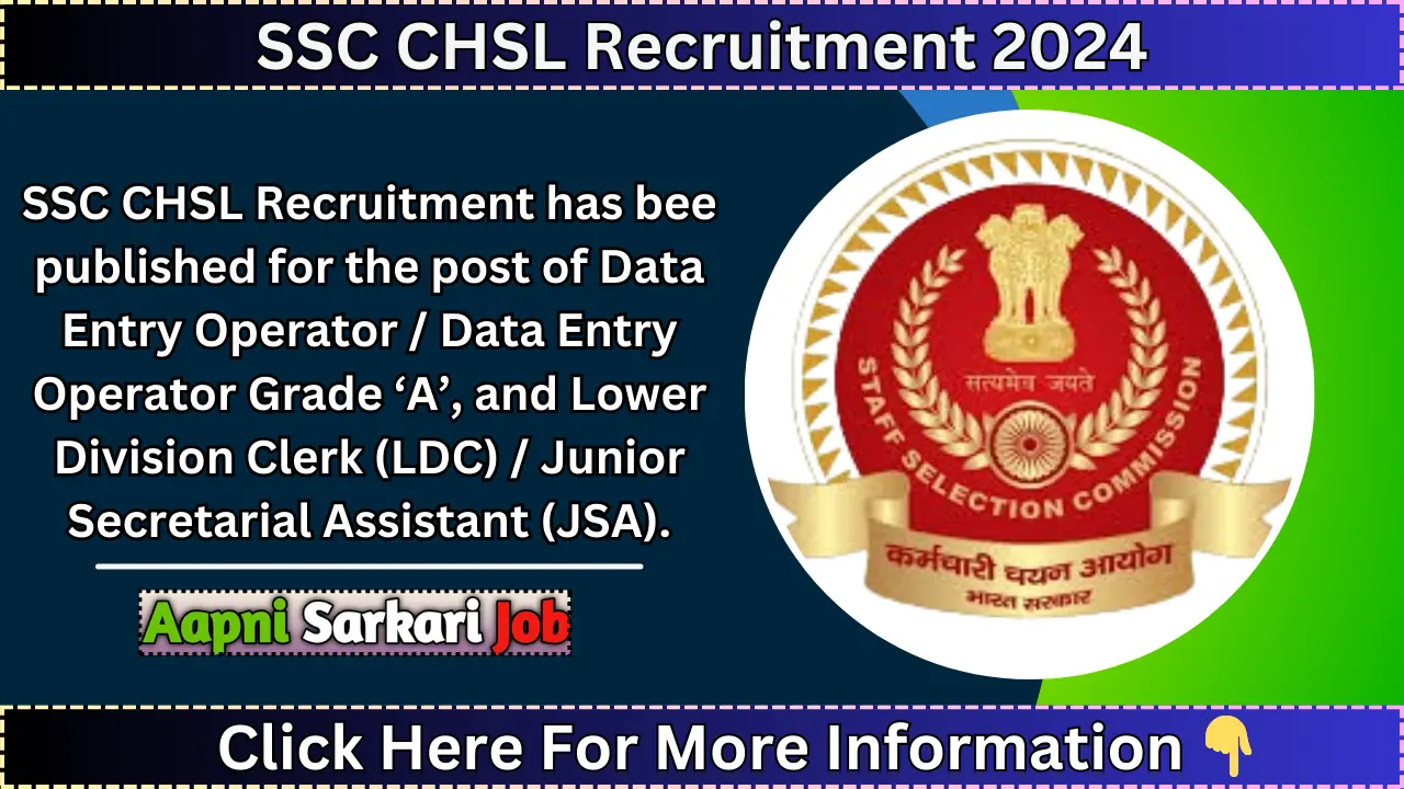 SSC CHSL Recruitment 2024