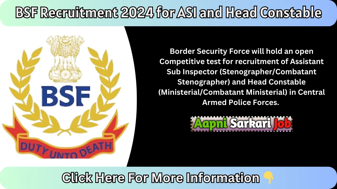 BSF Recruitment 2024