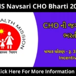 DHS Navsari CHO Bharti 2024