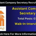 GMRC Assistant Company Secretary Recruitment 2025