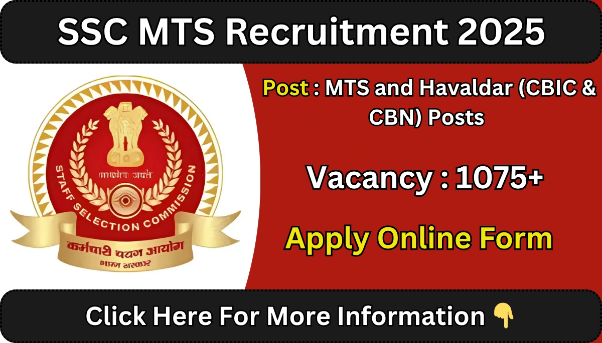 SSC MTS Recruitment 2025