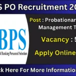 IBPS Probationary Officer PO 15th Online Form 2025