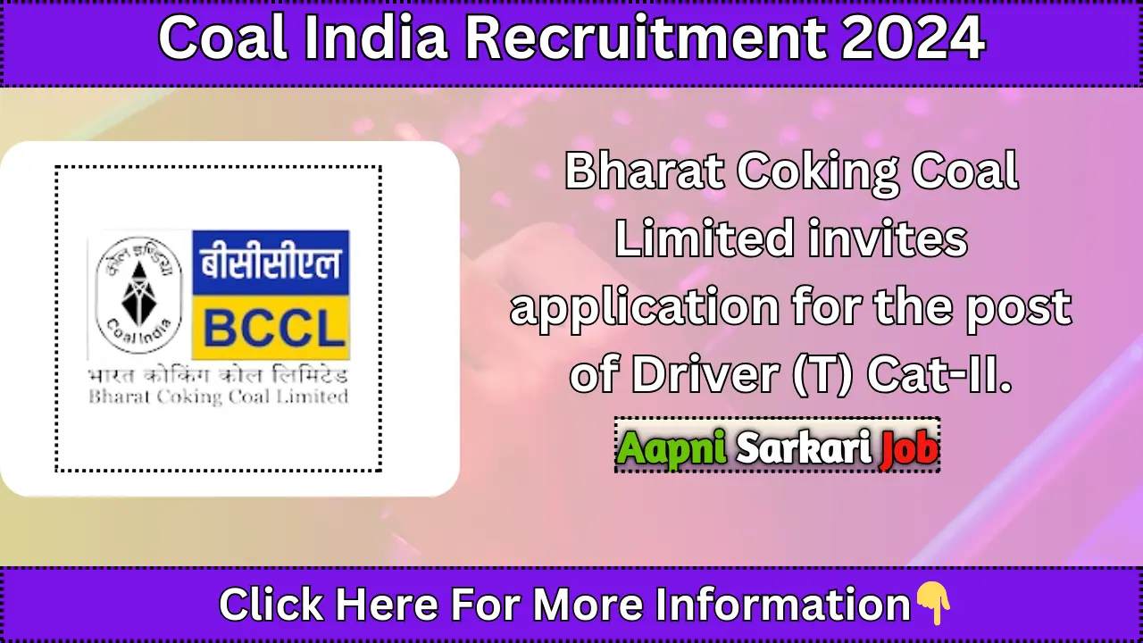 Coal India Recruitment 2024