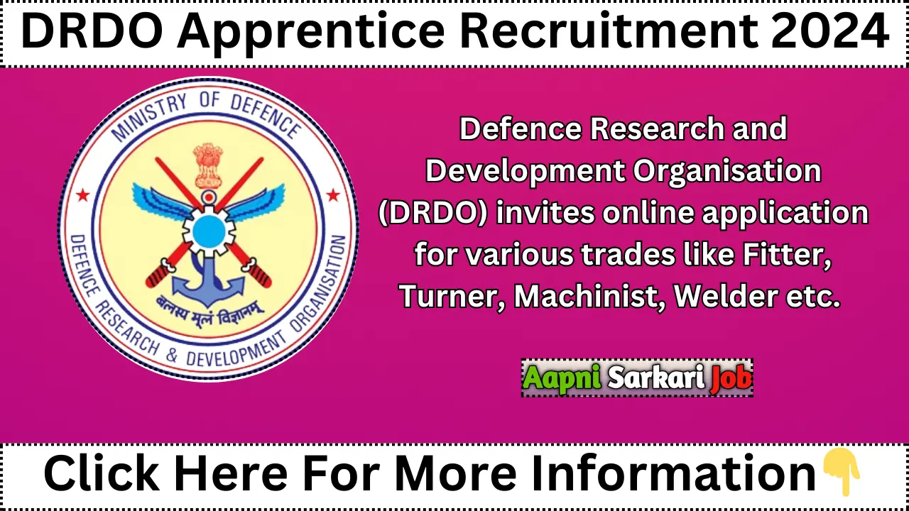 DRDO Apprentice Recruitment 2024
