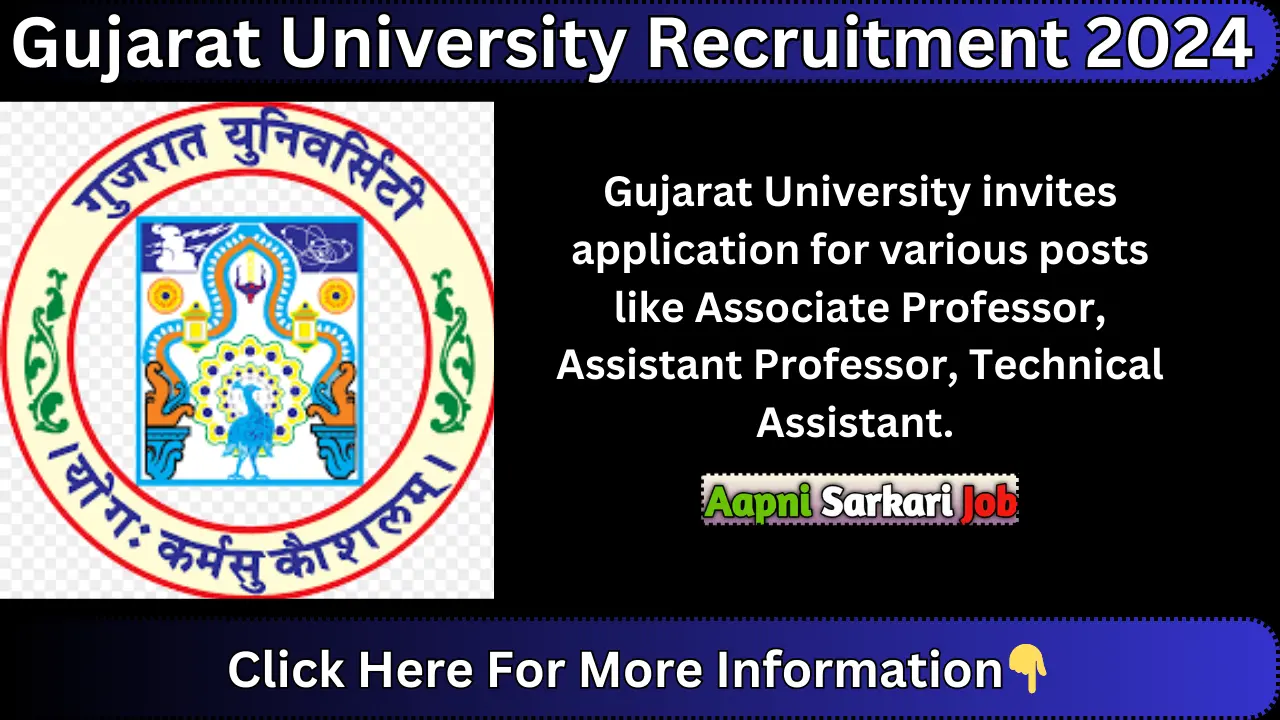 Gujarat University Recruitment 2024