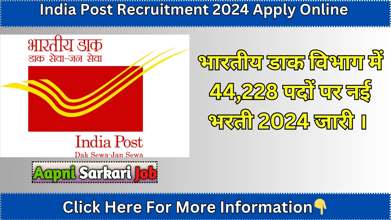 India Post Recruitment 2024 Apply Online